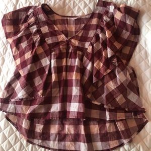 plaid blouse nordstrom